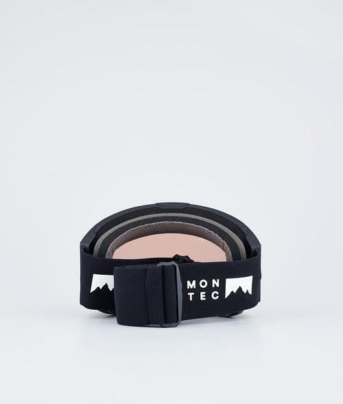Masque De Ski – Noir Avec Écran Miroir Rose Saphir