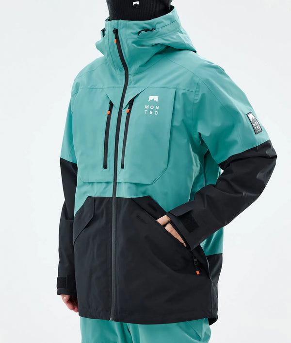 Arch Veste de ski pour homme – Turquoise / Noir